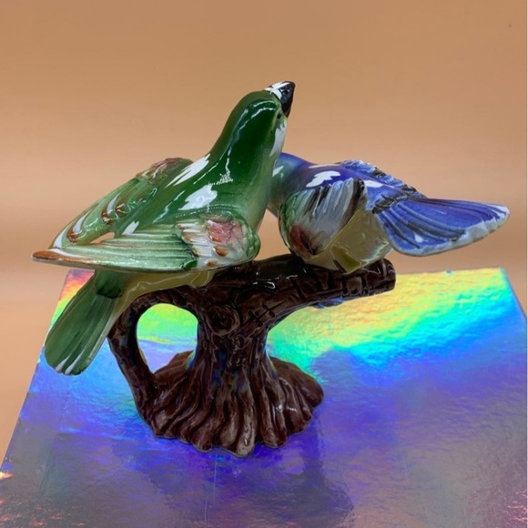 6" THAMES JAPAN colorful HAND PAINTED BIRDS FIGURINE - Picture 5 of 11